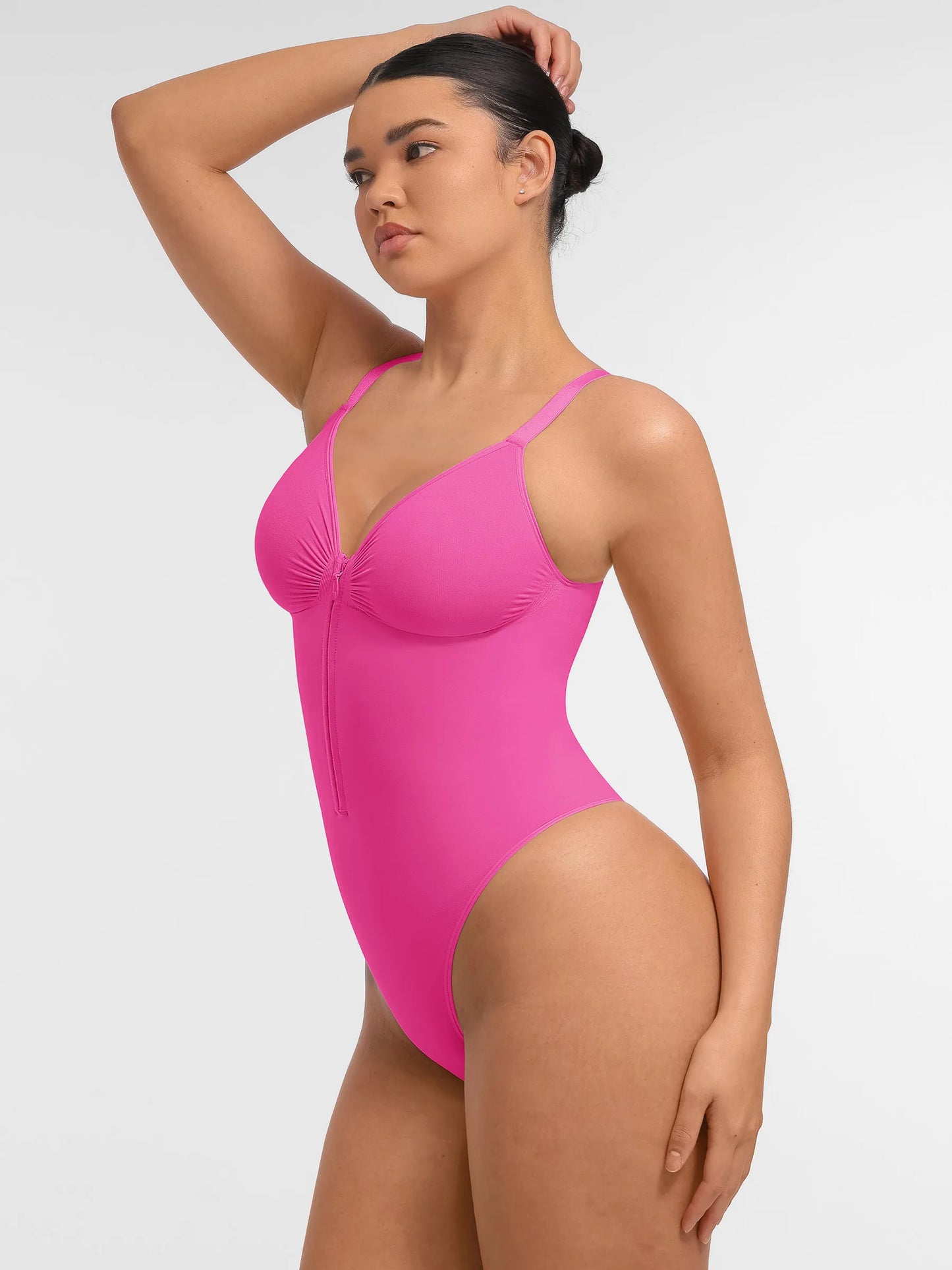 Seamless Shaping Tummy Control Zipper Bodysuit