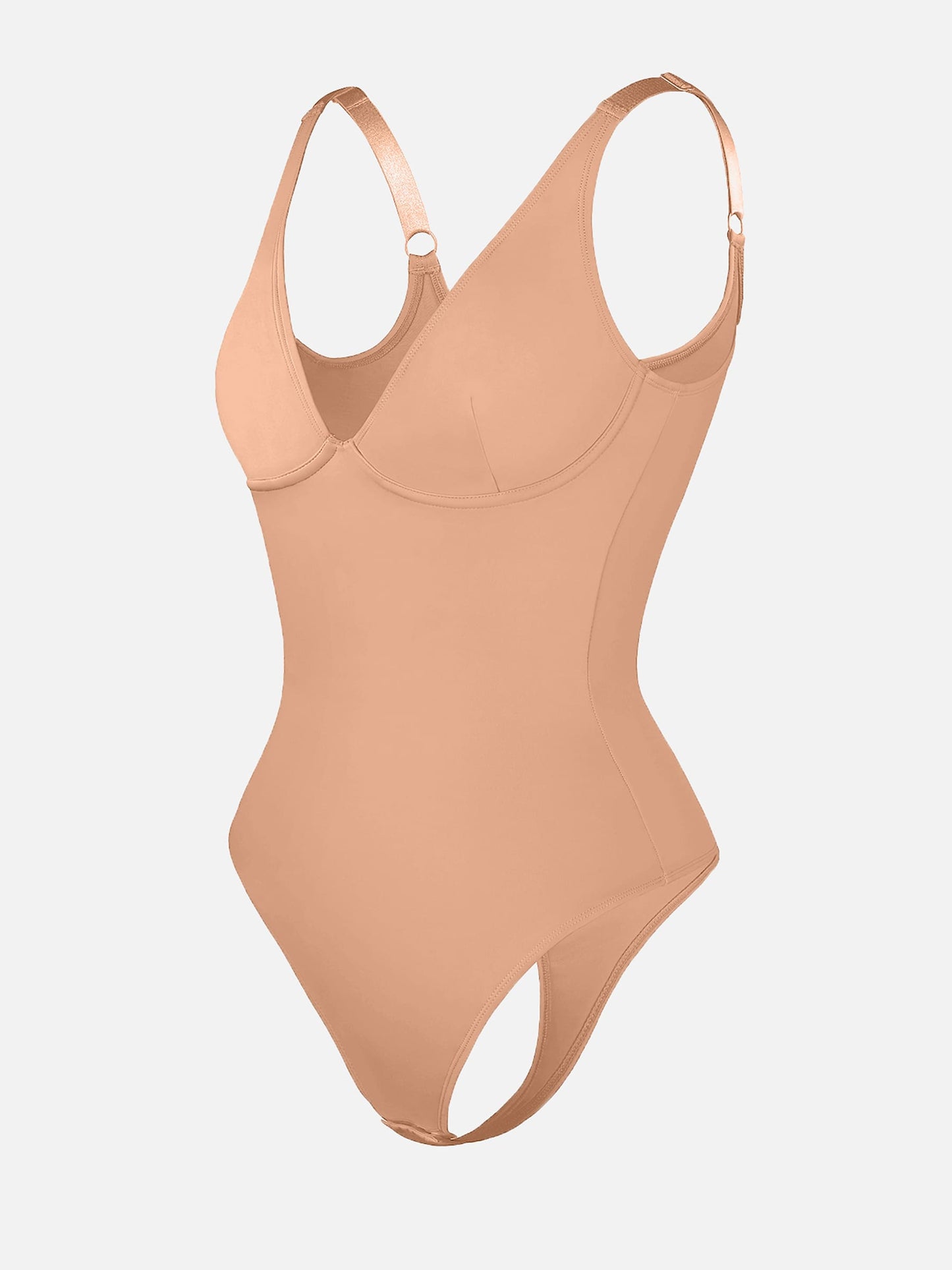 Deep V Neck Tummy Control Shapewear Bodysuit
