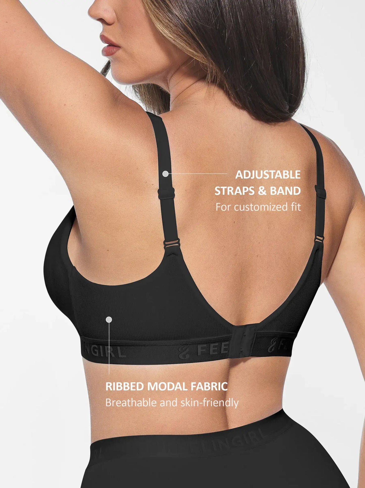 No Underwire Light Support Modal Bra