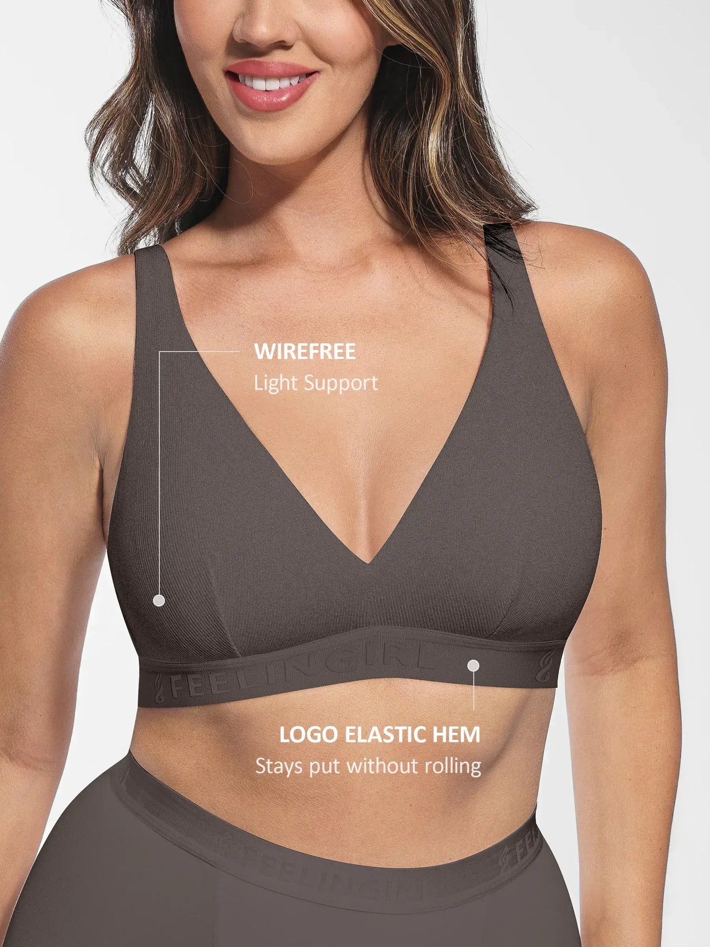 No Underwire Light Support Modal Bra