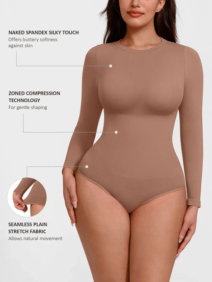 Seamless Ultra-Soft Crew Neck Bodysuit