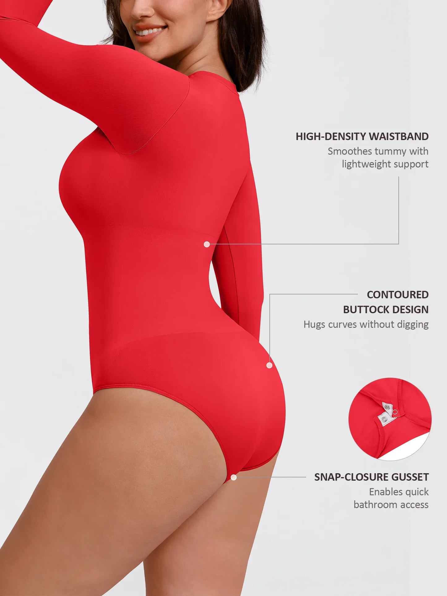 Seamless Ultra-Soft Crew Neck Bodysuit