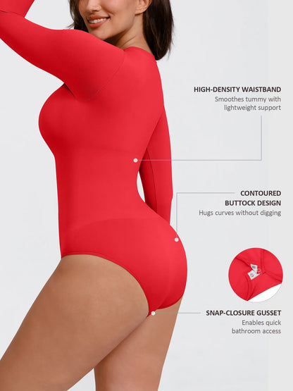 Seamless Ultra-Soft Crew Neck Bodysuit